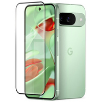 3D Tempered Glass for Google Pixel 9, black frame