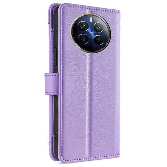 Flip case for Realme 12 Pro 5G / 12 Pro+ 5G, Wallet Zipper Pocket, purple