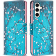 Flip case for Samsung Galaxy S23 FE, Wallet, Sakura blue