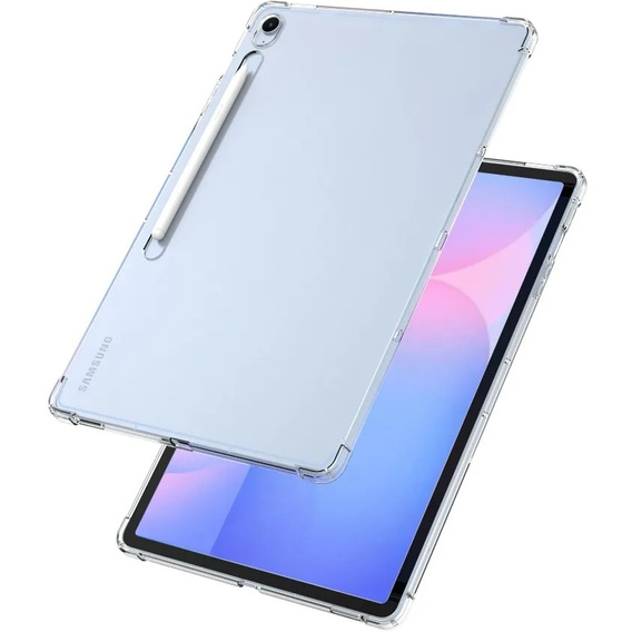 Case for Samsung Galaxy Tab S10 FE+ Plus, Silicone, transparent