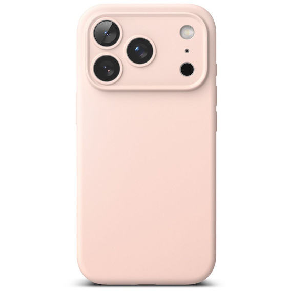 Ringke case for iPhone 17 Pro Max, Silicone Magnetic MagSafe, Pink Sand
