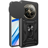 Case for Realme 12+ Plus 5G, CamShield Slide, black