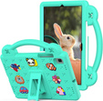 Children's case for Samsung Galaxy Tab S6 Lite 10.4 2020/2022 / Tab A7 2020 T500 / T505 / Tab S6 T860/T865, Cute Patterns, with stand, green