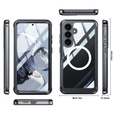 Case for Samsung Galaxy S25 FE, Shockproof, with glass, for MagSafe, black