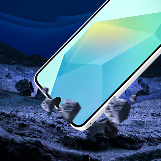 3D Tempered Glass for Samsung Galaxy A16, black frame