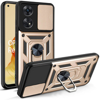Case for Oppo Reno8 T, CamShield Slide, gold