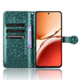 Flip case for Oppo Reno 12FS / 12F, Wallet Rhombus, green