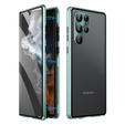 Case for Samsung Galaxy S23 Ultra, Magnetic Dual Glass, green