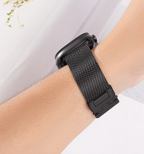 Milanese bracelet for Apple Watch 1/2/3/4/5/6/7/8/SE/ULTRA (42/44/45/49 MM) - Black