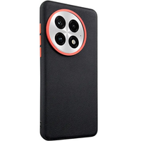 Leather case for OnePlus 13, leather hybrid, black