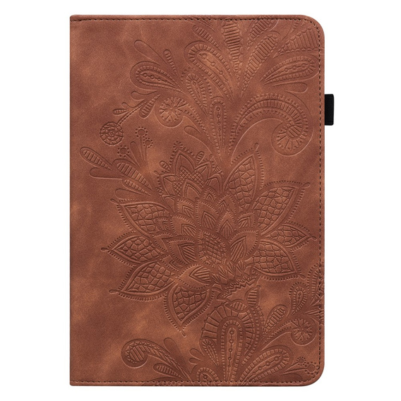 Flap case for Lenovo Tab M9, flower, brown