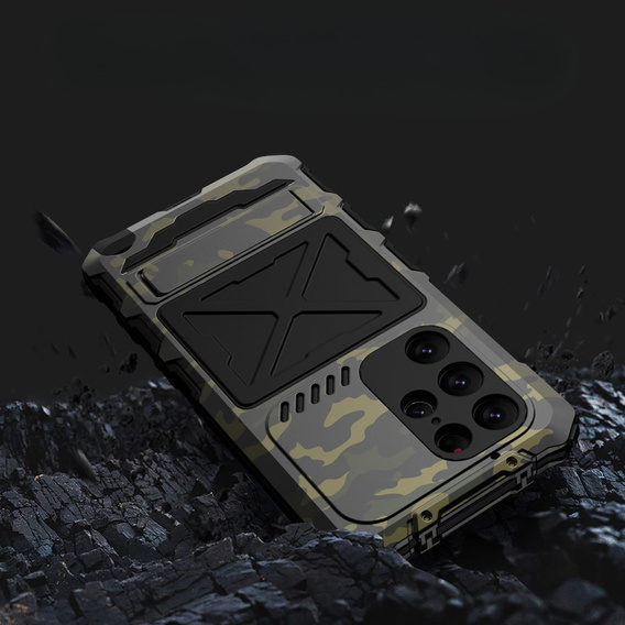 Armored case for Samsung Galaxy S23 Ultra, R-JUST Moro, black