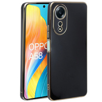 Case for Oppo A58 4G, Glamour CamShield, black