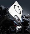 Magnetic Case for iPhone 16E, MagSafe, black + 9H tempered glass
