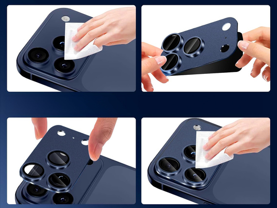 2x ERBORD tempered glass for iPhone 17 Pro Max camera island