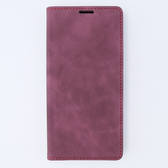 Case for Motorola Moto G53, ERBORD Vintage, wallet with flap, red