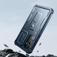 Armored case for Samsung Galaxy S24 Plus, Dexnor Full Body (Two Frames), dark blue