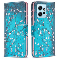 Flip case for Xiaomi Redmi Note 12 Pro 5G / POCO X5 Pro 5G, Wallet, Sakura, blue