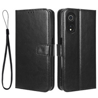 Flip case for Cubot P60, Crazy Horse Wallet, black