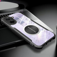 Case for Xiaomi Redmi A5, with magnetic sheet, transparent / black