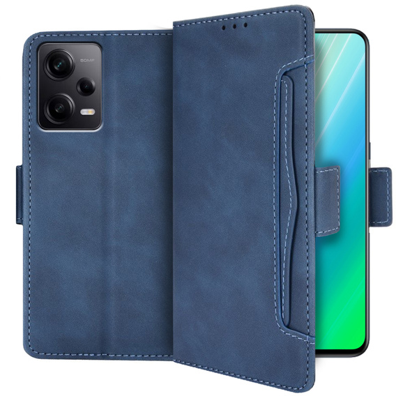 Flip case for Xiaomi Redmi Note 12 Pro+ 5G, Card Slot, blue
