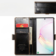 CASEME flip case for Samsung Galaxy Note 10 Plus, Waxy Textucoffee, coffee