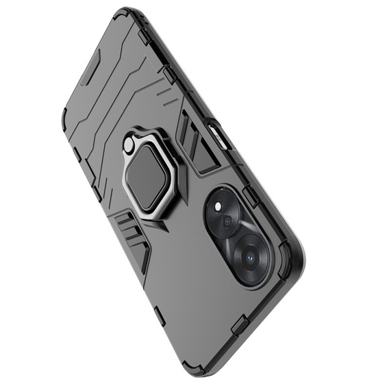 Case for Oppo A78 5G, Kickstand Ring, black