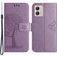Flip case for Motorola Moto G53 / G23 / G13, Tree, purple