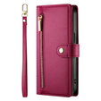Wallet Zipper Pocket flip case for Samsung Galaxy A17 5G, Wallet Zipper Pocket, red