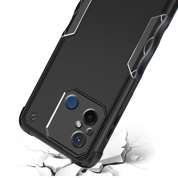 Armored case for Xiaomi Redmi 12C, Dual-Layer, black