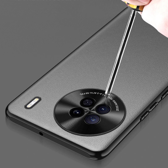 Leather case for Vivo X90 Pro 5G, leather hybrid, black