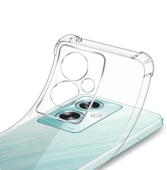 Case for Oppo A79 5G, Anti-Shock, transparent + 9H Glass
