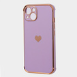 Case for Apple iPhone 13, Electro heart, purple