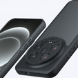 Case for Xiaomi 14 Ultra, Fusion Hybrid, with camera protection, transparent / black