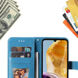 Flip case for Samsung Galaxy M15 5G, Mandala, blue