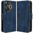 Flip case for Xiaomi Poco F6, Card Slot, dark blue