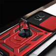 Case fordo Motorola Edge 30 Neo 5G, CamShield Slide, red