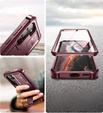 Armored case for Samsung Galaxy S23, Dexnor Full Body (Two Frames), red