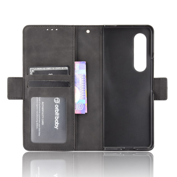 Flip case for Samsung Galaxy Z Fold3 5G, Card Slot, black