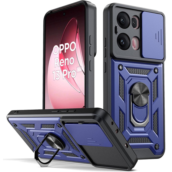 Case for Oppo Reno 13 Pro, CamShield Slide, blue