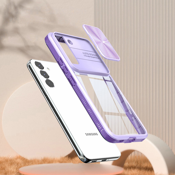 Case for Samsung Galaxy A14 4G/5G, Slide Camera, purple