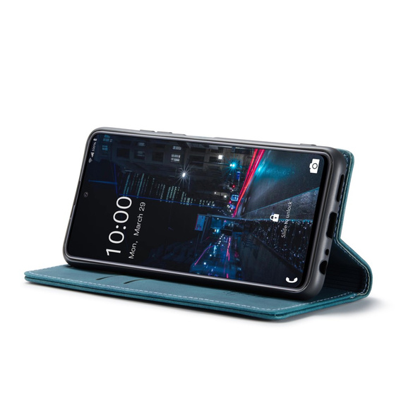 CASEME case for Samsung Galaxy A33 5G, Leather Wallet Case, green