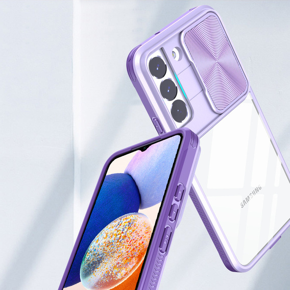Case for Samsung Galaxy A14 4G/5G, Slide Camera, purple