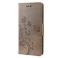 Flip case for Oppo A17, Butterfly, grey
