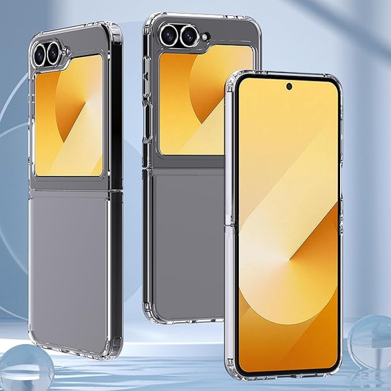 Case for Samsung Galaxy Z Flip7 FE / Z Flip6, Fusion Hybrid, transparent