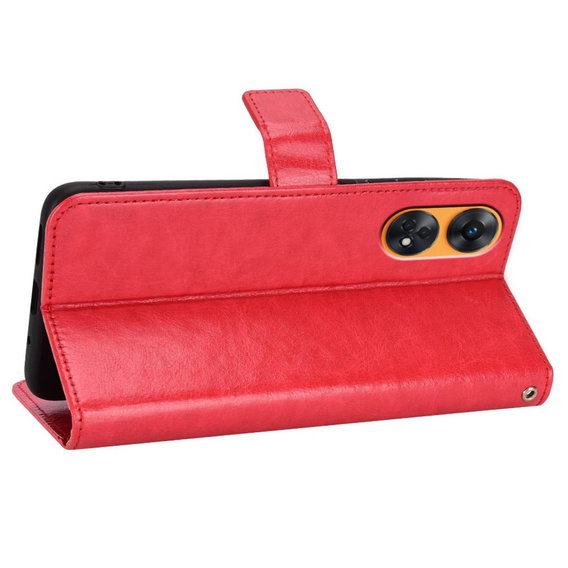 Flip case for Oppo Reno8 T, Wallet, red
