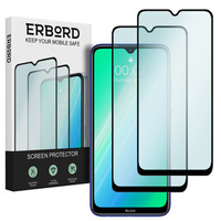 2x Tempered Glass for Xiaomi Redmi Note 8T, ERBORD 3D full display