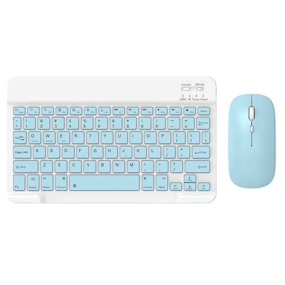 Wireless keyboard and Bluetooth mouse set for Android/Windows, blue