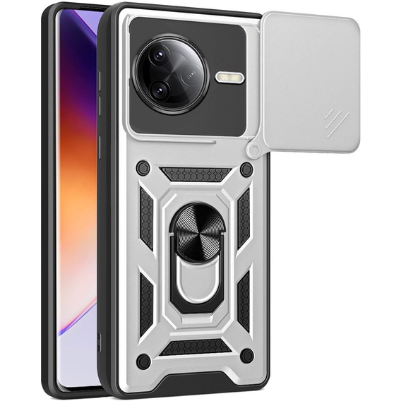 Case for Xiaomi Poco F7 Ultra, CamShield Slide, silver