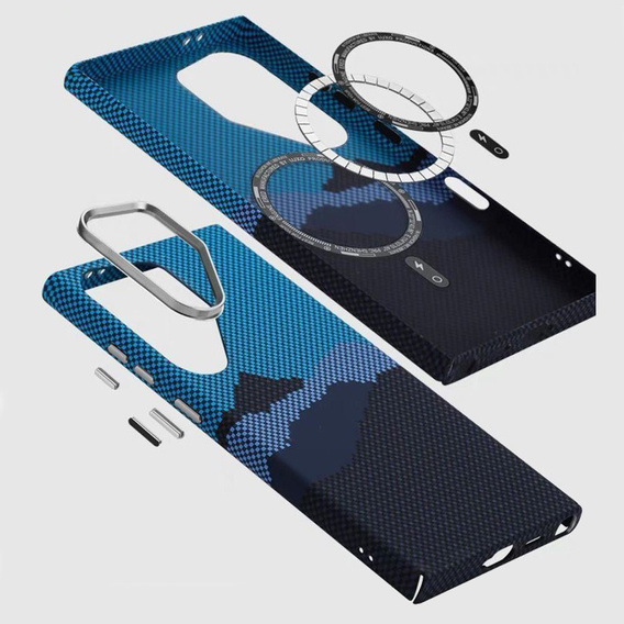 MagSafe's Samsung Galaxy S24 Ultra Case, Carbon Fiber, blue / navy